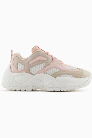 Armani Exchange Zapatillas gruesas con inserciones en contraste