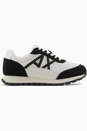 Armani Exchange Zapatillas con logotipo en contraste