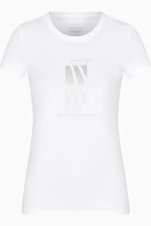 Armani Exchange Camiseta slim fit con logo central