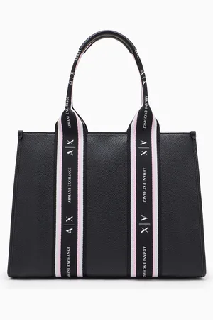 Armani Exchange Bolso shopper con bandas en contraste