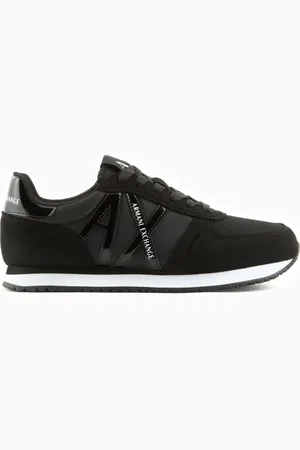 Armani Exchange Zapatillas de microfibra con logo.