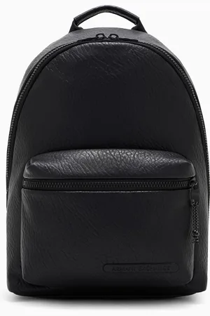 Armani Exchange Mochila en material efecto granate