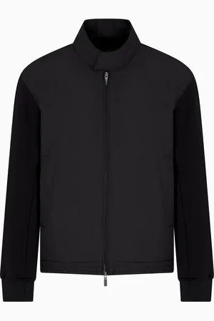 Armani Exchange Chaqueta con cremallera completa en mezcla de algod??n