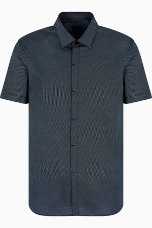 Armani Exchange Camisa de manga corta de corte entallado