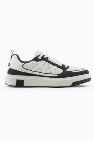 Armani Exchange Zapatillas de malla con logo en el lateral