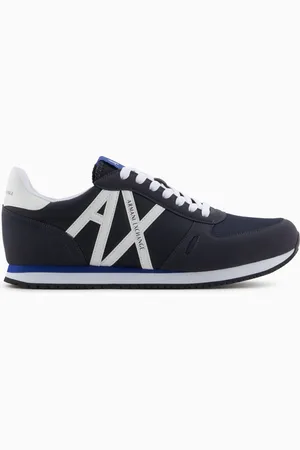 Armani Exchange Zapatillas deportivas en eco-gamuza, malla y nailon