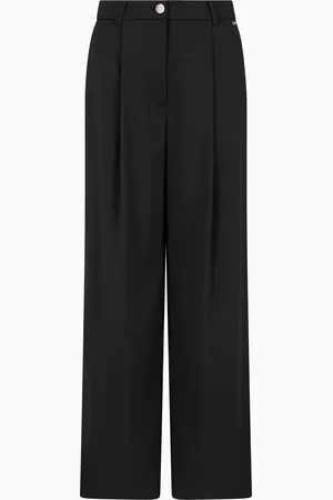 Armani Exchange Pantalones anchos con pliegues ASV