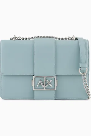 Armani Exchange Bolso de hombro con logo de metal