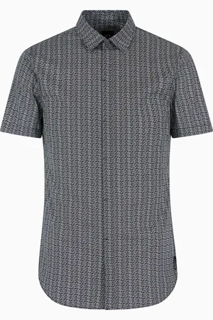 Armani Exchange Camisa de manga corta de corte entallado