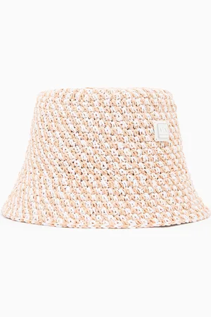 Armani Exchange Sombrero de paja a rayas