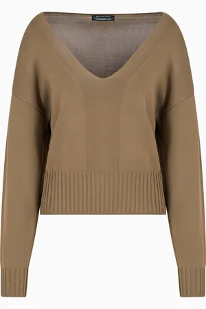 Armani Exchange Su??ter con detalle en contraste ASV