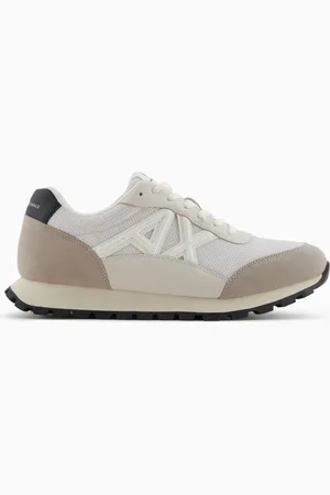 Armani Exchange Zapatillas deportivas en eco-gamuza, malla y nailon