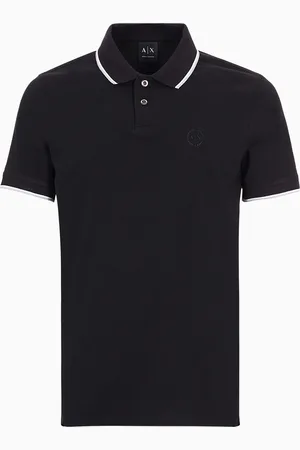 Armani Exchange Polo de piqu?? con detalles en contraste