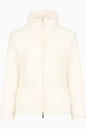 Armani Exchange Chaqueta de nailon jacquard con logotipo