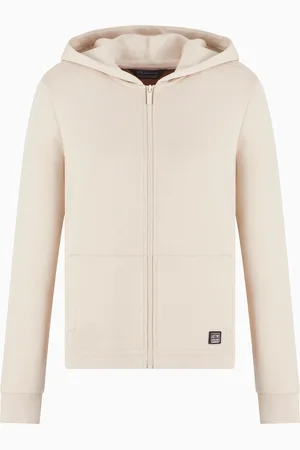 Armani Exchange Sudadera con capucha y cremallera de mezcla de algod??n org??nico ASV