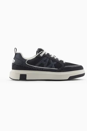 Armani Exchange Zapatillas de malla con logo en el lateral