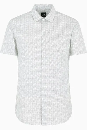 Armani Exchange Camisa de manga corta de corte entallado
