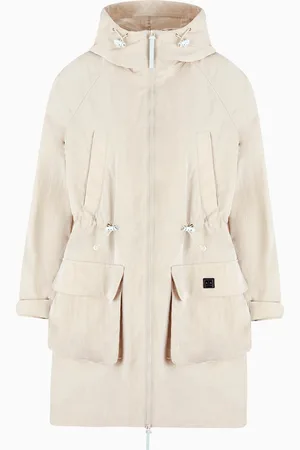 Armani Exchange Chaqueta de tejido laminado con bolsillos.