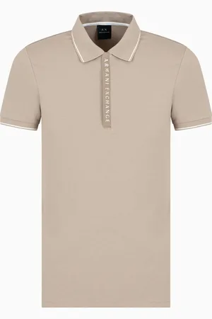 Armani Exchange Polo con logo en contraste