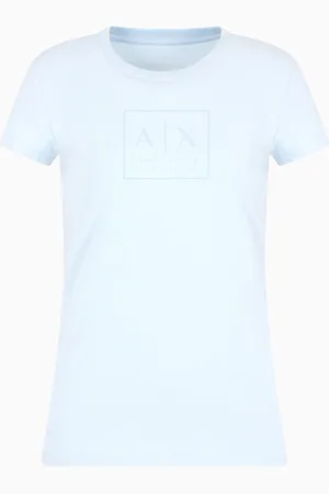 Armani Exchange Camiseta de corte entallado con logotipo