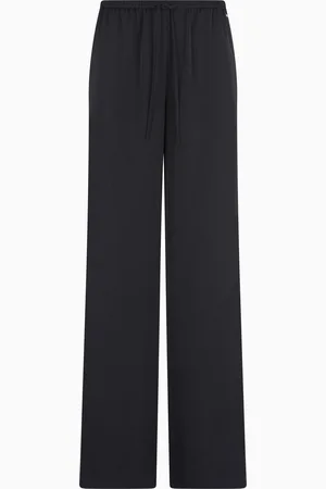 Armani Exchange Pantal??n palazzo en tejido satinado mate