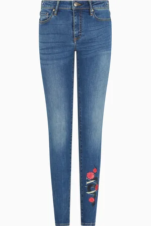 Armani Exchange Jeans J01 super skinny con ricamo