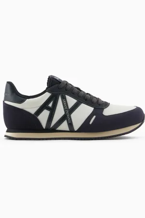 Armani Exchange Zapatillas deportivas en eco-gamuza, malla y nailon