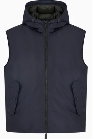 Armani Exchange Chaqueta sin mangas con capucha
