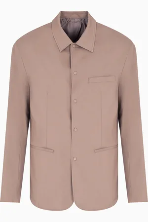 Armani Exchange Chaqueta de un solo pecho con tres bolsillos