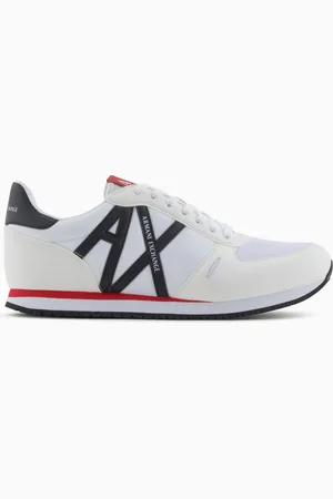 Armani Exchange Zapatillas deportivas en eco-gamuza, malla y nailon