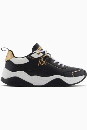 Armani Exchange Zapatillas de piel con aplicaci??n de logo.