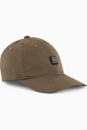 Armani Exchange Gorra de algod??n con visera y logo