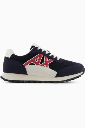 Armani Exchange Zapatillas deportivas en eco-gamuza, malla y nailon