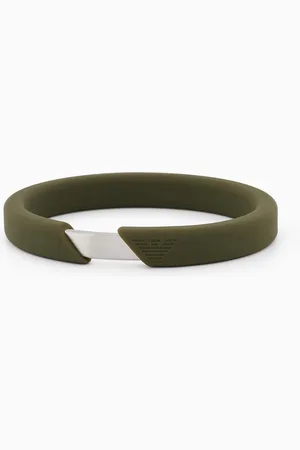 Emporio Armani Pulsera de silicona verde