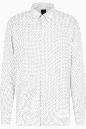 Armani Exchange Camisa de corte regular en tejido ASV