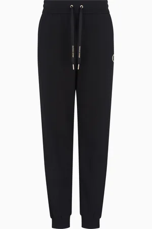 Armani Exchange Pantalones jogger con logo met??lico