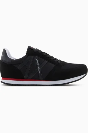 Armani Exchange Zapatillas deportivas en eco-gamuza, malla y nailon