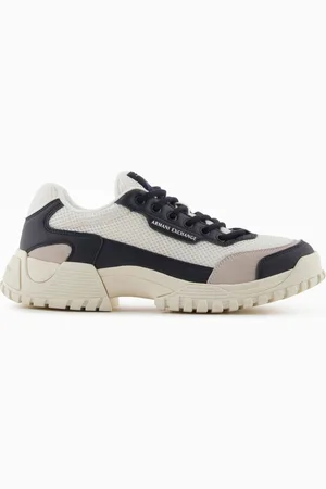 Armani Exchange Zapatillas bicolor con suela antideslizante