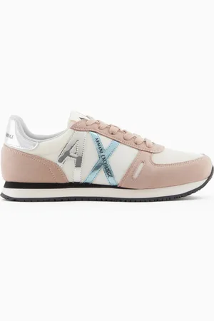 Armani Exchange Zapatillas de microfibra con logo.