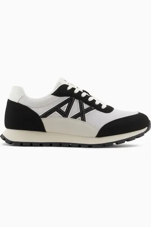 Armani Exchange Zapatillas deportivas en eco-gamuza, malla y nailon