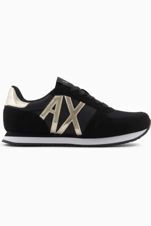 Armani Exchange Zapatillas de microfibra con logo.
