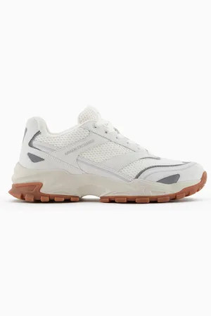 Armani Exchange Zapatillas de malla con suela oversize