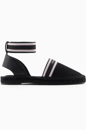 Armani Exchange Alpargatas con tira en el tobillo