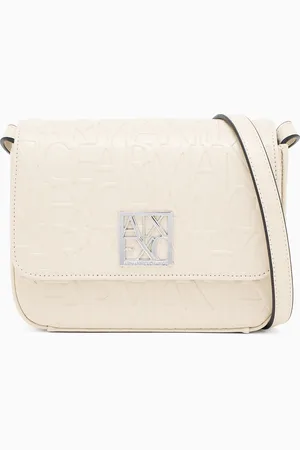 Armani Exchange Bolso de hombro con logotipo por todas partes
