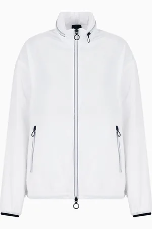 Armani Exchange Chaqueta con cremallera completa y capucha desmontable