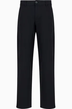 Armani Exchange Pantalones overfit en denim de algod??n el??stico