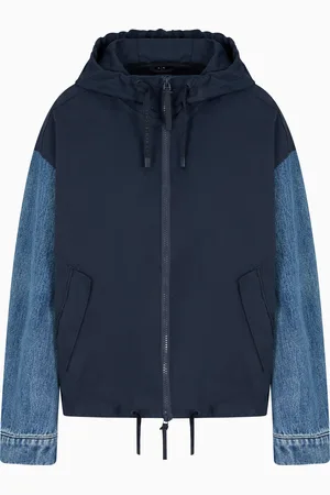 Armani Exchange Chaqueta de sarga y denim