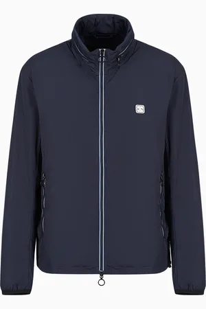 Armani Exchange Chaqueta con ribetes de nailon en contraste