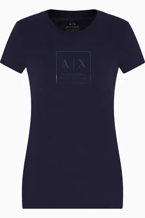 Armani Exchange Camiseta de corte entallado con logotipo