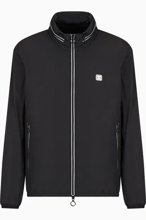 Armani Exchange Chaqueta con ribetes de nailon en contraste